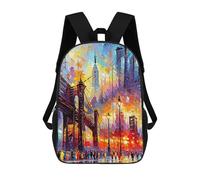 sinyumoney Allegory Of New York City Mochila Escolar Impresa En 3D Mochilas Informales Para Niños Mochila Escolar Impresa En 3D Para Niños De Primaria Y Secundaria 17inch