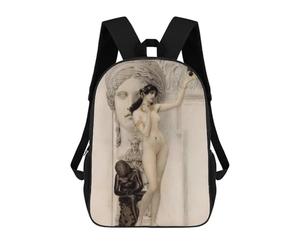 sinyumoney Allegory of Sculpture Mochila Escolar Para Niños Y Niñas, Mochila Informal De Viaje, Mochila De Gran Capacidad Para El Día A Día 17inch