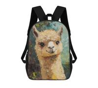 sinyumoney Alpaca Painting Artwork Mochila De Negocios Para Portátil, Mochila Unisex Informal Para Niñas, Niños Y Adolescentes 17inch