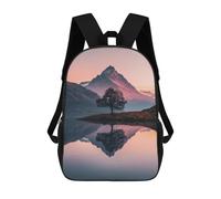 sinyumoney Alpine Glow Reflection Mochilas Para Niños Y Estudiantes, Mochilas Escolares Impresas En 3D, Mochilas Para Estudiantes De Primaria Y Secundaria, Mochilas Para Niños Y Niñas 17inch