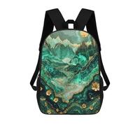 sinyumoney Alpine Meadow Kintsugi Art Mochila Escolar Mochila Para Niños Impresa En 3D Mochilas Infantiles Para Niños Y Niñas Mochilas Escolares Mochilas De Viaje Para Niños 17inch