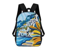 sinyumoney Amalfi Coast II Mochilas Mochilas Infantiles Mochila Escolar Mochila Escolar Infantil Impresa En 3D Mochilas De Viaje De Moda Para Niños De Primaria Y Secundaria 17inch