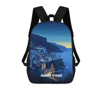 sinyumoney Amalfi Coast Night View Mochila Ligera Para Aeropuerto, Estudiantes Universitarios, Niñas, Niños Y Adolescentes 17inch