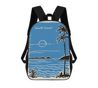 sinyumoney Amalfi Coast Travel Poster Illustration Mochila De Viaje Para La Universidad, Mochilas Para El Campus, Viajes Al Aire Libre Y Deportes 17inch