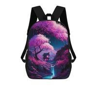 sinyumoney Amazing Cherry Blossom Mochila Ronaldo, Mochila Infantil, Mochila Escolar Para Estudiantes, Mochila Para Libros, Mochila Escolar Impresa En 3D Para Niños Y Niñas, 17inch
