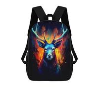 sinyumoney Amazing Deers Colorful Mochila Escolar Para Niños Con Impresión 3D, Mochila Moderna Para Niños Y Niñas, Mochila Informal Para Estudiantes. 17inch