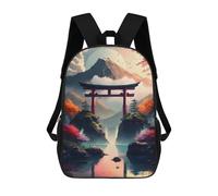 sinyumoney Amazing Landscape Torii Mochilas Escolares Impresas En 3D, Mochila Escolar Informal Para Niños, Mochila Escolar De Moda Para Estudiantes De Secundaria 17inch