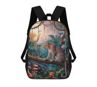 sinyumoney Amazing Leopard Safari Mochila Escolar Mochilas Escolares Para Niñas Y Niños Mochila Con Bolsillo Mochila Escolar De Moda Mochila Infantil 17inch