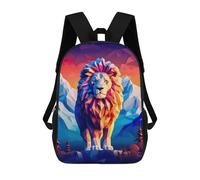 sinyumoney Amazing Lion Art Mochila Escolar Infantil Impresa En 3D 17inch Mochilas De Moda Para Niños De Primaria Y Secundaria