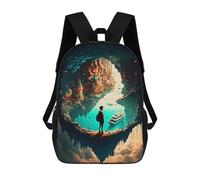 sinyumoney Amazing Nature Fantasy Mochilas Para Niños, Mochilas Escolares Personalizadas En 3D Para Niños Y Niñas, Mochilas Escolares Grandes, Mochilas Informales Para El Día A Día 17inch