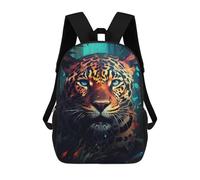 sinyumoney Amazon Jungle Leopard Portrait Mochila Escolar De 17 Pulgadas Impresa En 3D Mochilas Infantiles Mochila Genial Impresa En 3D Para Niños De Primaria Y Secundaria