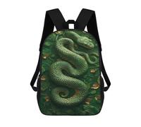 sinyumoney Amazon Jungle Snake Artwork Mochila Escolar Impresa En 3D 17inch Mochila Escolar Infantil Mochilas De Viaje Mochila Informal De Moda Para Niños Y Estudiantes
