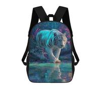 sinyumoney Amazon Jungle White Tiger Mochila Escolar De 17 Pulgadas Impresa En 3D Mochilas Infantiles Mochila Genial Impresa En 3D Para Niños De Primaria Y Secundaria