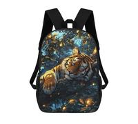 sinyumoney Amazon Rainforest Tiger Resting Mochila Escolar Impresa En 3D 17inch Mochila Escolar Infantil Mochilas De Viaje Mochila Informal De Moda Para Niños Y Estudiantes