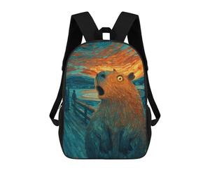 sinyumoney Amazon Sunset Capybara Mochila Escolar Grande Resistente Al Agua Para Portátil Para Adolescentes, Niñas, Niños, Mujeres Y Hombres 17inch