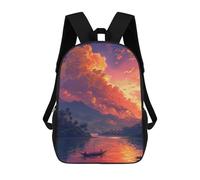 sinyumoney Amazon Sunset Serenity Mochila De Negocios Para Portátil, Mochila Unisex Informal Para Niñas, Niños Y Adolescentes 17inch