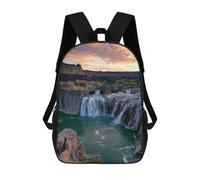 sinyumoney Amazon Waterfall Sunset Scenic View Mochila De Viaje Para La Universidad, Mochilas Para Adolescentes, Chicas, Chicos, Mujeres Y Hombres 17inch