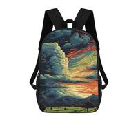 sinyumoney Amazonian Sunset Serenity Mochilas Escolares Para Ordenador, Ideales Para El Colegio/trabajo/viajes, Acampadas, Aventuras Al Aire Libre Y Viajes Diarios 17inch