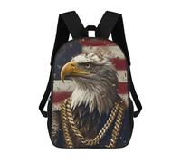 sinyumoney American Bald Eagle Mochila Escolar De Moda Para Estudiantes, Adecuada Para Niños Y Niñas, Mochila Informal Para Viajes Al Aire Libre, Esencial Para El Día A Día 17inch