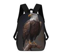 sinyumoney American Bald Eagle Mochila Infantil, Mochila Escolar Impresa En 3D, Mochila Para Niños Y Niñas, Mochila Escolar Ajustable Para La Escuela Primaria 17inch