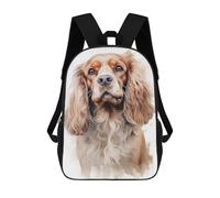 sinyumoney American Cocker Dog Mochilas Para Niños Y Estudiantes, Mochilas Escolares Impresas En 3D, Mochilas Para Estudiantes De Primaria Y Secundaria Para Niños Y Niñas 17inch