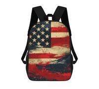sinyumoney American Flag Abstract Art Mochila Escolar Infantil Impresa En 3D Para Niños, Mochilas De Viaje, Bolsas Para Libros Para Niños Estudiantes De Primaria 17inch