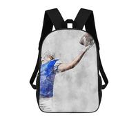 sinyumoney American Football 3 Mochila Escolar De 17 Pulgadas Impresa En 3D Mochilas Infantiles Mochila Genial Impresa En 3D Para Niños De Primaria Y Secundaria