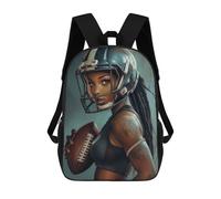 sinyumoney American Football Girl Mochila Escolar Resistente Al Agua, Mochila De Viaje, Bolsa Para Computadora - Perfecta Para Viajes, Trabajo Y Uso Diario 17inch