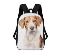 sinyumoney American Foxhound Dog Mochilas Para Niños 17inch Mochila Escolar Mochila Escolar Impresa En 3D Para Niños De Primaria Y Secundaria