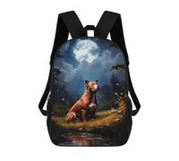 sinyumoney American Pit Bull Terrier Mochila Escolar Grande Para Niños - Perfecta Para Viajes, Trabajo Y Uso Diario 17inch