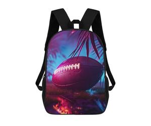 sinyumoney American Rugby Sport Neon Mochila De Moda Para Papelería, Impermeable, Informal, Para Hombres, Mujeres Y Adolescentes 17inch