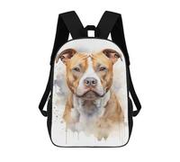 sinyumoney American Staffordshire Dog Mochila Escolar Infantil, Mochilas Impresas En 3D, Mochilas Escolares De Moda Para Niños De Primaria Y Secundaria 17inch