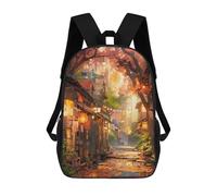 sinyumoney Among The Trees Mochilas De Moda Impresas En 3D 17inch Mochila Escolar Informal Para Niños De Primaria Y Secundaria