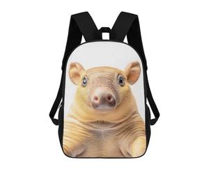 sinyumoney An Armadillo Taking A Selfie Mochila Escolar Resistente Al Agua, Mochila De Viaje, Bolsa Para Computadora Para Niñas, Niños Y Adolescentes 17inch