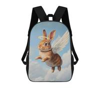 sinyumoney Angel Bunny in Flight-1 Mochila Escolar Grande Resistente Al Agua Para Portátil Para Adolescentes, Niñas, Niños, Mujeres Y Hombres 17inch