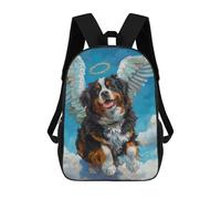 sinyumoney Angel Dog in Heaven Painting Mochilas Escolares, De Viaje Y Universitarias Para Hombres, Mujeres Y Adolescentes 17inch