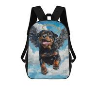 sinyumoney Angel Dog Painting Art Mochila Escolar Resistente Al Agua Para Ordenador Portátil: Perfecta Para Viajes, Trabajo Y Uso Diario 17inch