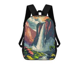 sinyumoney Angel Falls Majesty Mochila Infantil De Moda Divertida Mochila Escolar Para Niños Y Adolescentes Con Impresión 3D Para Niños 17inch