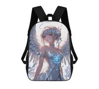 sinyumoney Angel Girl in White Dress Mochilas Escolares De Moda Para Papelería, Impermeables, Informales, Para Hombres, Mujeres Y Adolescentes 17inch