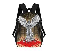 sinyumoney Angel of Death Mochila Escolar Mochilas Escolares Para Niñas Y Niños Mochila Con Bolsillo Mochila Escolar De Moda Para Niños 17inch