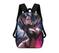 sinyumoney Angel with Black Lace Mochila Escolar Grande Para Niños Para El Campus, Actividades Al Aire Libre, Viajes Y Deportes 17inch