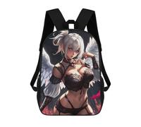 sinyumoney Angel with White Wings Mochila Escolar, De Negocios, Para Portátil, Unisex, Informal, Para Adolescentes, Chicas, Chicos, Mujeres Y Hombres 17inch