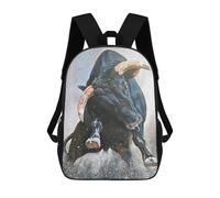 sinyumoney Angry Bull Mochilas Impresas En 3D Para Niños, Mochila Escolar, Mochila Informal Para Exteriores, Mochila Informal De Moda Para Niños, Lindas Bolsas De Viaje 17inch