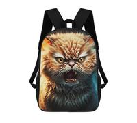 sinyumoney Angry Cat Mochila Escolar, Mochila De Viaje Para La Universidad, Mochilas Para Acampar, Aventuras Al Aire Libre Y Viajes Diarios 17inch