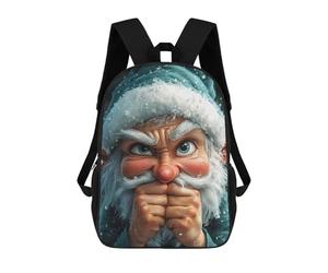 sinyumoney Angry Christmas Elf Funny Mochilas Escolares Resistentes Al Agua Mochila Escolar De Negocios - Perfecta Para Viajes, Trabajo Y Uso Diario 17inch