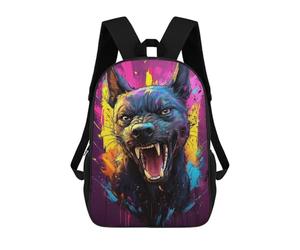 sinyumoney Angry Colorful Dog Mochila Escolar, Mochila Informal, Mochila De Día, Mochila Escolar, De Trabajo Y De Viaje Para Hombres, Mujeres Y Adolescentes. 17inch