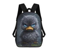 sinyumoney Angry Duckling with Blue Eyes Mochila Escolar Impresa En 3D 17inch Mochilas De Moda Para Niños, Mochilas Escolares Para Niños De Primaria Y Secundaria