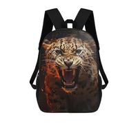 sinyumoney Angry Leopard Mochila Escolar Infantil De 17 Pulgadas Con Estampado 3D De Películas De Anime Para Niños, Mochila De Viaje, Mochila Escolar Infantil