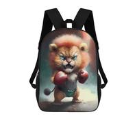 sinyumoney Angry Lion Cub Boxer Mochilas Infantiles Impresas En 3D Para Niños, Mochilas Escolares De Moda, Mochilas De Viaje, Mochilas Escolares Para Niños De Primaria 17inch