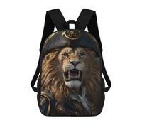 sinyumoney Angry Lion Pirates Mochila Escolar Para Niñas Mochila Impermeable Mochila Informal De Día Mochila Ligera Para Niño Y Niña Mochila Escolar 17inch